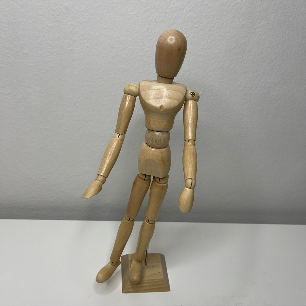Wooden Male Manikin By Artist's Loft 12" Posable For Drawing, Sketching, Art